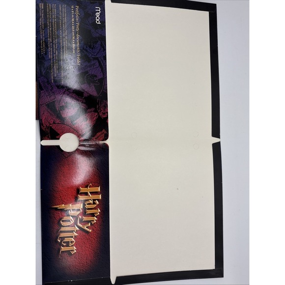 Mead Harry Potter Portfolio Pocket Folder Lot of 2 Vintage - Picture 10 of 11